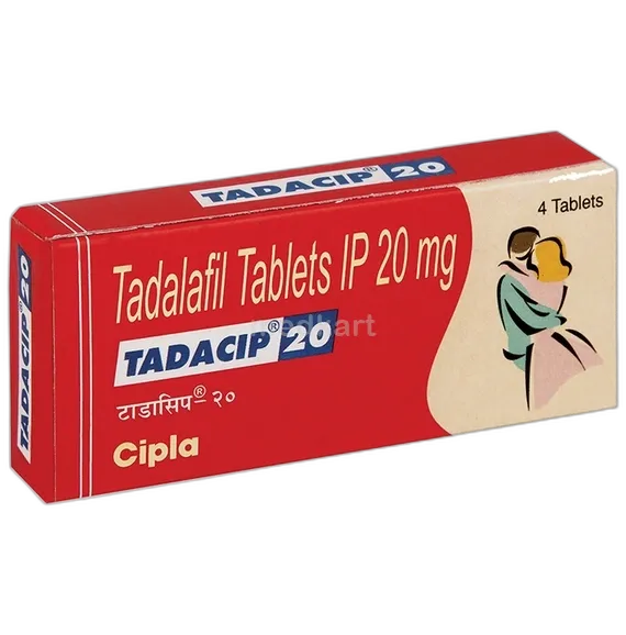 tadacip 20mg tablet 4's